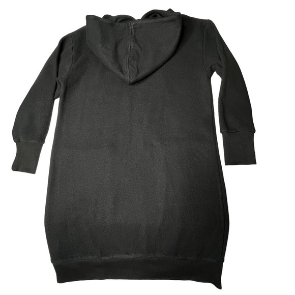 WHO WHAT WEAR Long Sleeve Black Longevity Hoodie Dress Women's Size XS - Picture 13 of 16
